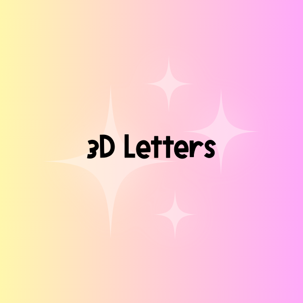 3D Letters